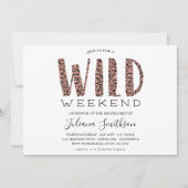 Laten we Wild Leopard Bachelorette Weekend halen Kaart (Voorkant)