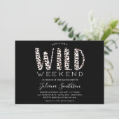 Laten we Wild Leopard Bachelorette Weekend halen Kaart (Staand voorkant)