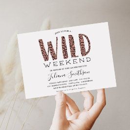 Laten we Wild Leopard Meisjesweekend houden Kaart