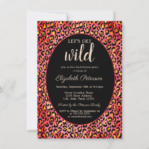 Laten we Wild Leopard Print Bachelorette halen Kaart