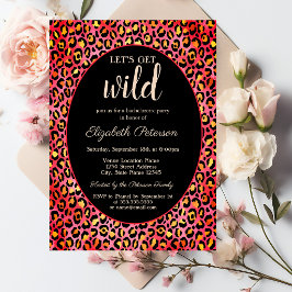 Laten we Wild Luipaardprint Bachelorette Feest Vie Kaart