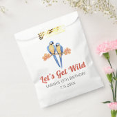 Laten we Wild Macaw Oerwoud Waterverf Bedankzakje (Gezegeld)