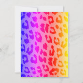 Laten we Wild Ombre Leopard Print Bachelorette kri Kaart (Achterkant)
