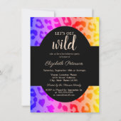 Laten we Wild Ombre Leopard Print Bachelorette kri Kaart (Voorkant)