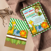 Laten we Wild Safari Adventure Birthday halen Kaart