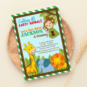 Laten we Wild Safari Adventure Birthday halen Kaart