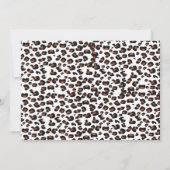Laten we Wild Weekend Detail Leopard Bachelorette  Kaart (Achterkant)