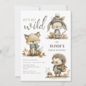 Laten we wild worden | verjaardagsfeestje kaart (Voorkant)