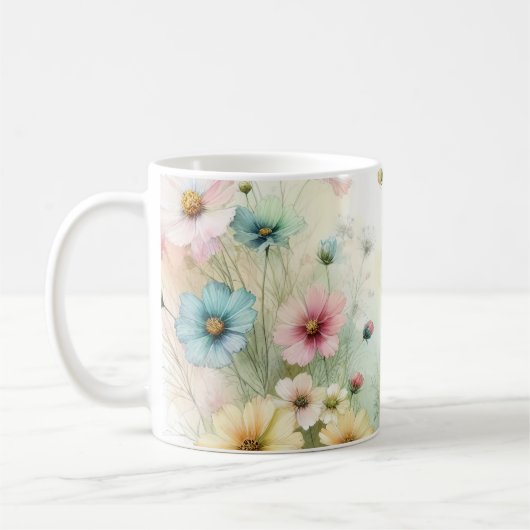 🌷Laten we wilde bloemen 🌷 Koffiemok (Links)