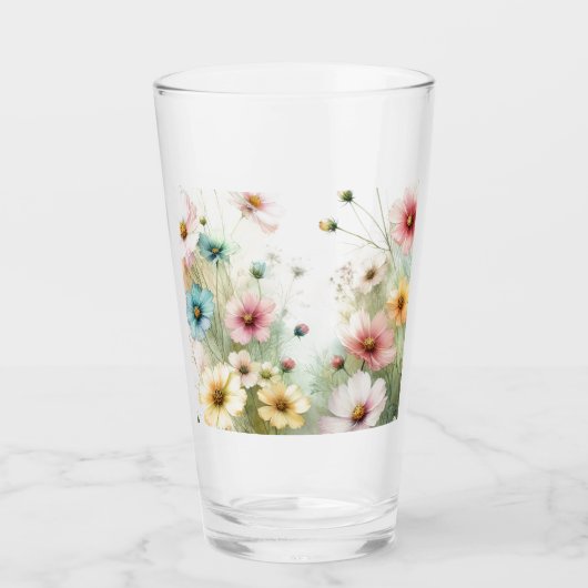 🌷Laten we Wilde Bloemen plukken 🌷 Glas (Voorkant)