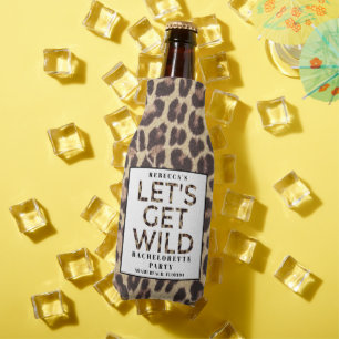 Laten we Wilde Cheetah Bachelorette Party Favor ha Flesjeskoeler