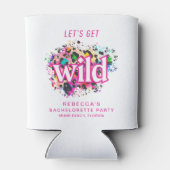 Laten we Wilde Cheetah Bachelorette Party halen Blikjeskoeler (Achterkant)