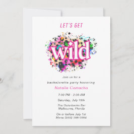 Laten we Wilde Cheetah Bachelorette Party halen Kaart