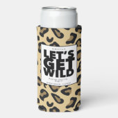 Laten we Wilde Cheetah Bachelorette Party halen Seltzer Blikjeskoeler (Seltzer Voorkant)