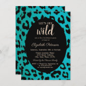 Laten we Wilde Chic Leopard Print Bachelorette hal Kaart (Voorkant / Achterkant)