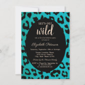 Laten we Wilde Chic Leopard Print Bachelorette hal Kaart (Voorkant)