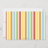 Laten we Wilde Dieren van Birthday uitnodigen Kaart (Achterkant)