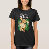 Laten we Wilde dierentuin Safari halen bij de dier T-shirt (Voorkant)