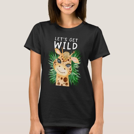 Laten we Wilde dierentuin Safari halen bij de dier T-shirt (Voorkant)