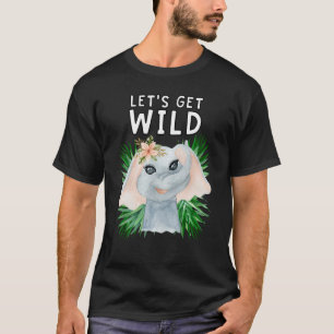 Laten we Wilde dierentuin Safari halen bij de dier T-shirt