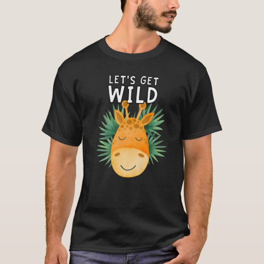 Laten we Wilde dierentuin Safari halen bij de dier T-shirt (Voorkant)