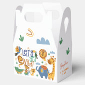 Laten we wilde safari dieren kinderen verjaardagsf bedankdoosjes (Geopend)