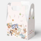 Laten we wilde safari dieren kinderen verjaardagsf bedankdoosjes (Geopend)