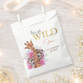 Laten we wilde safari dieren kinderen verjaardagsf bedankzakje (Geknipt)