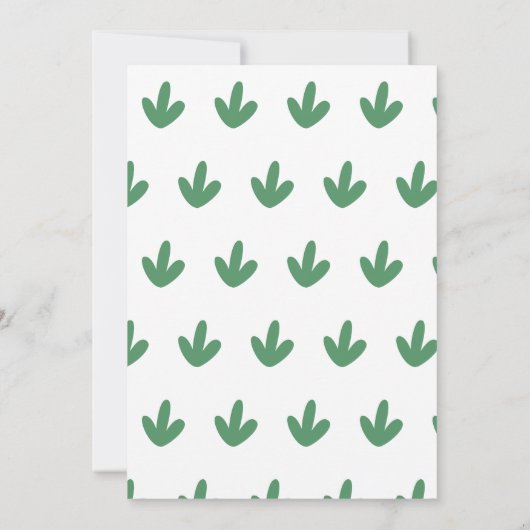 Laten we wilde safari dieren kinderen verjaardagsf kaart (Achterkant)