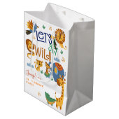 Laten we wilde safari dieren kinderen verjaardagsf medium cadeauzakje (Voorkant Gekanteld)