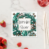 Laten we wilde servetten vrijgezellenfeest decor k (Insitu)