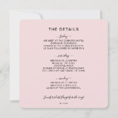 Laten we wilde tropische flamingo-bachelorette nem kaart (Achterkant)