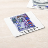 Laten we witte plastic Onderzetters vieren (Schuin)