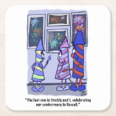 Laten we witte plastic Onderzetters vieren (Voorkant)