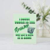 Laten we wodka een shot grappige St. Patrick's Day Feestdagenkaart (Staand voorkant)