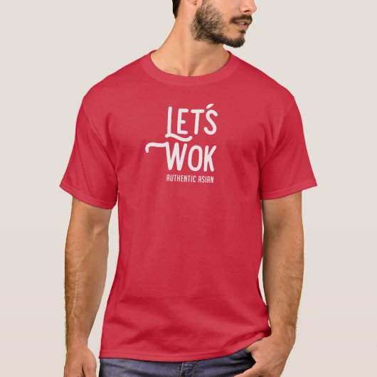 Laten we Wok T Shirt (Voorkant)