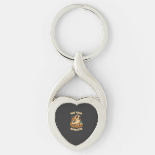 LATEN WE YOGA DOEN MET JE PUG - NAMASTE SLEUTELHANGER