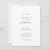 Laten we ze douchen met liefde eenvoudige paar dou kaart (Voorkant)