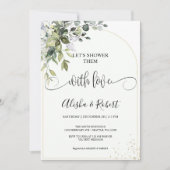 Laten we ze douchen met liefdeskoppels doucheuitno feestdagenkaart (Voorkant)