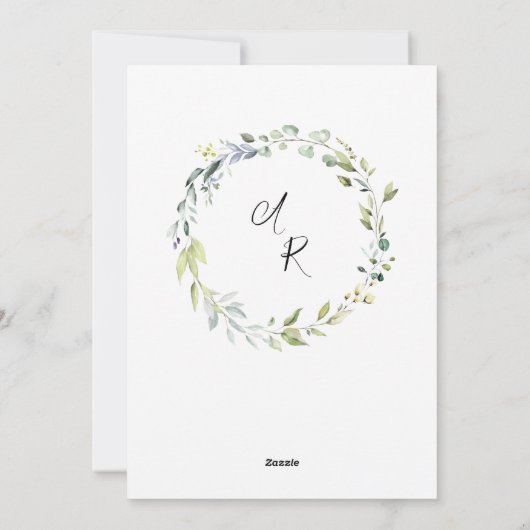 Laten we ze douchen met liefdeskoppels doucheuitno feestdagenkaart (Achterkant)