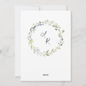 Laten we ze douchen met liefdeskoppels doucheuitno feestdagenkaart (Achterkant)