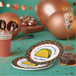 Laten we ze iets geven om mee te praten papieren bordje