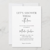 Laten we ze met liefde douchen | Paar Douche Bruid Kaart (Voorkant)