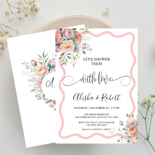 Laten we ze overladen met liefde Koppels bruisfees Kaart