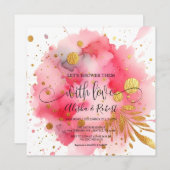 Laten we ze overladen met liefde Uitnodiging voor (Voorkant / Achterkant)