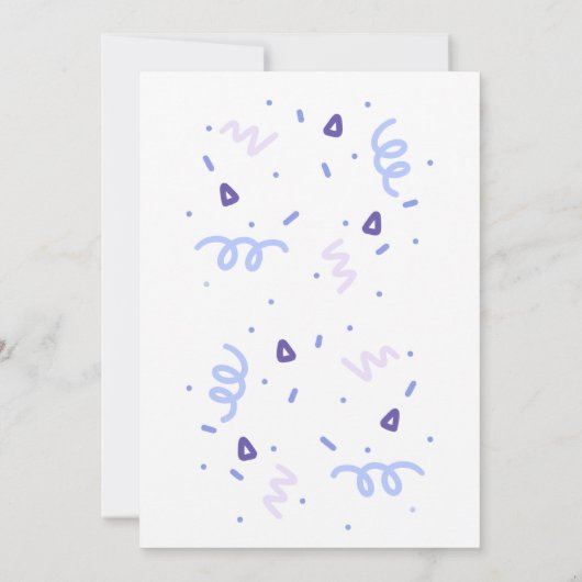 Laten we Zee Gender Reveal Ocean Gender Reveal Par Kaart (Achterkant)