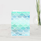 Laten we zeemeerminnen samen zijn, Mermaid Party V Bedankkaart (Achterkant)