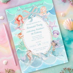 Laten we zeemeerminnen samen zijn, Mermaid Party V Kaart