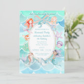 Laten we zeemeerminnen samen zijn, Mermaid Party V Kaart (Staand voorkant)