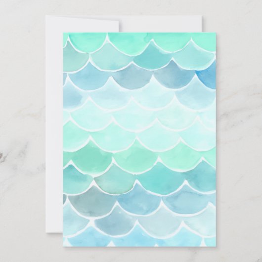 Laten we zeemeerminnen samen zijn, Mermaid Party V Kaart (Achterkant)